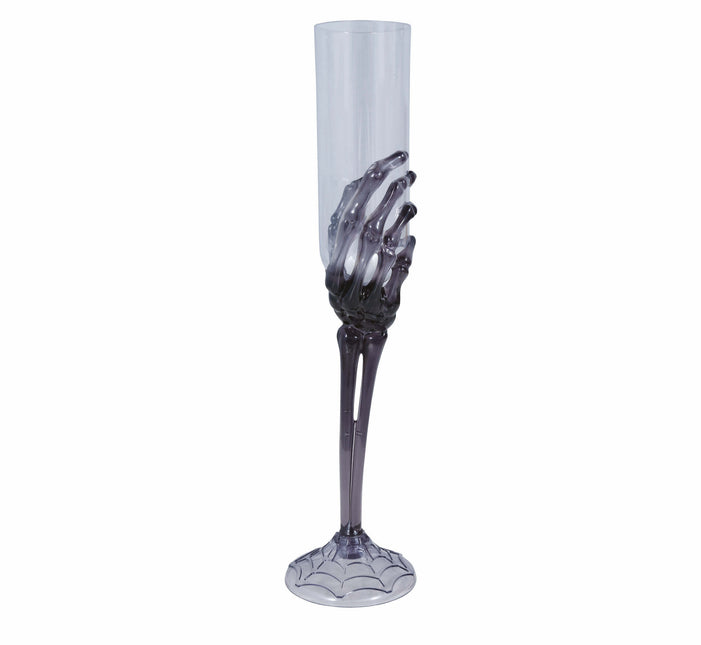 Halloween Glas Skelet Hand 25cm