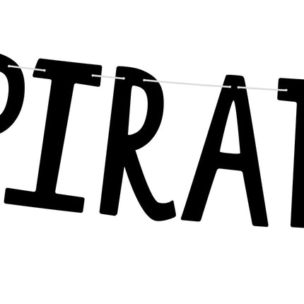 Piraten Slinger Pirates Party Zwart 1m