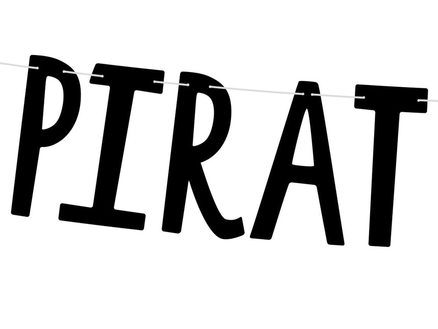 Piraten Slinger Pirates Party Zwart 1m