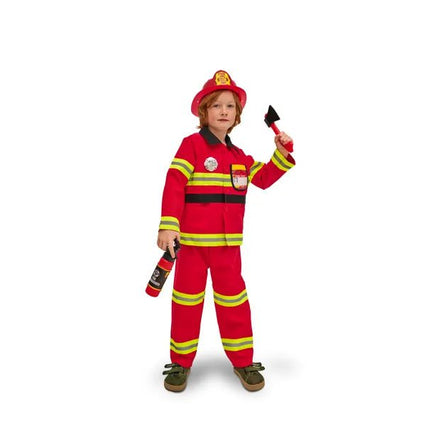 Firefighter costume, red - Partywinkel - 5904555043664