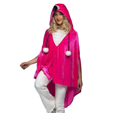 Flamingo Poncho - Partywinkel - 8712026884633