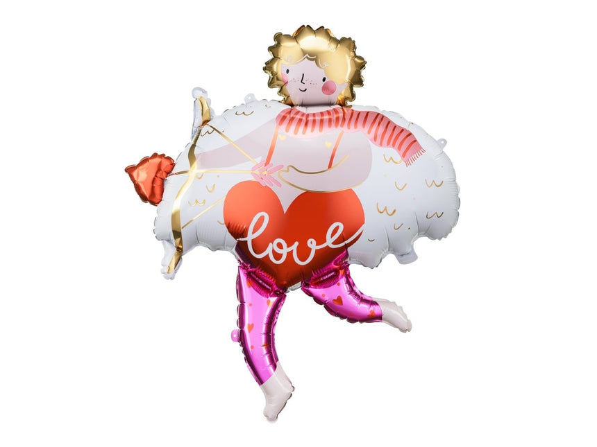 Foil balloon Cupid, 82x99 cm, mix - Partywinkel - 5904555011533