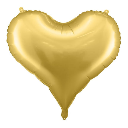 Foil balloon Heart, 75x64,5 cm, gold - Partywinkel - 5904555005389