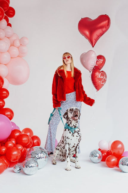 Foil balloon Heart, 75x64,5 cm, red - Partywinkel - 5904555005587