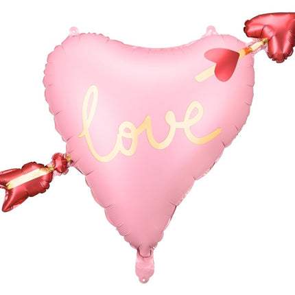 Foil balloon Heart with arrow - Partywinkel - 5904555010772