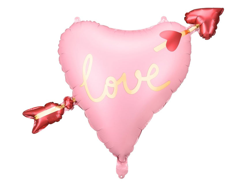 Foil balloon Heart with arrow - Partywinkel - 5904555010772