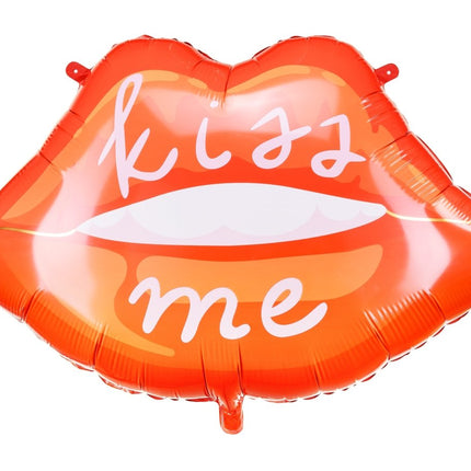 Foil balloon Lips, 86.5x65 cm, mix - Partywinkel - 5904555011618