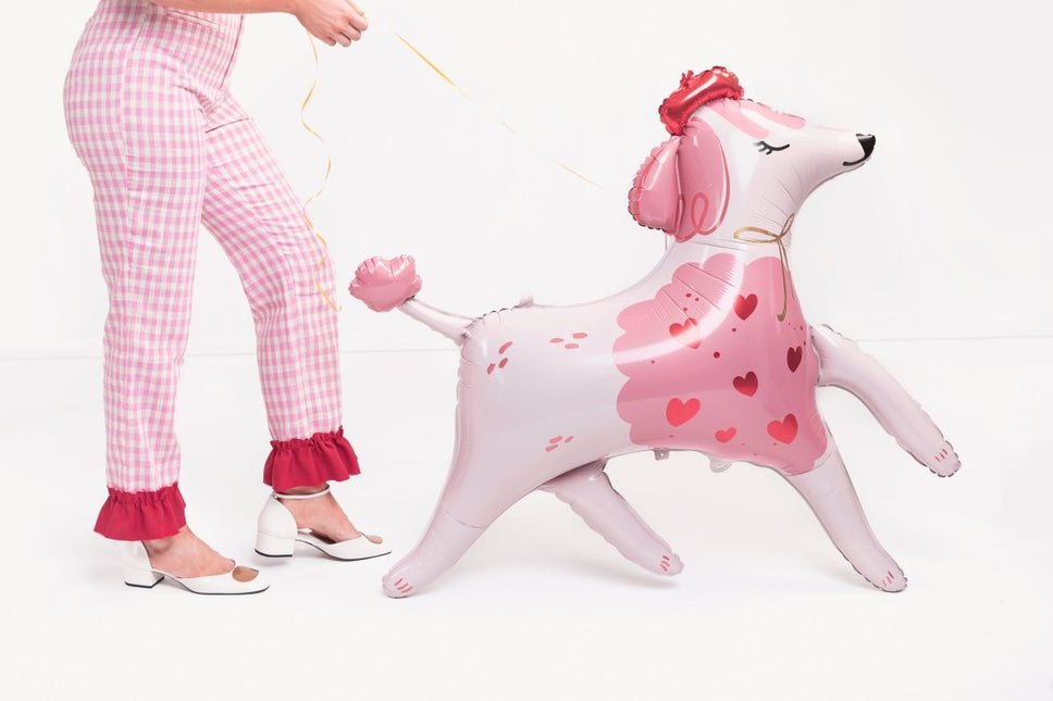 Foil balloon Poodle, 119x108 cm, mix - Partywinkel - 5904555011571