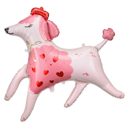 Foil balloon Poodle, 119x108 cm, mix - Partywinkel - 5904555011571