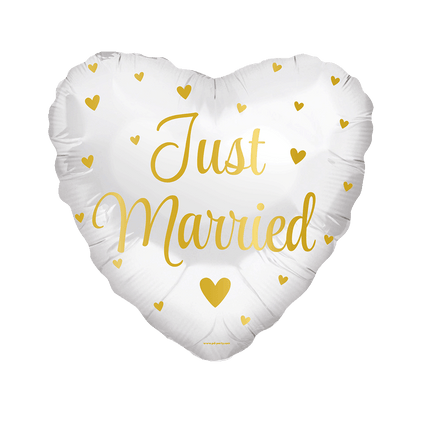 Bruiloft Helium Ballon Just Married Leeg 45cm