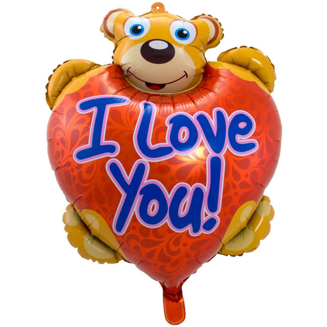 Folieballon Beer 'I Love You!' - 57x80 cm - Partywinkel - 8714572616423