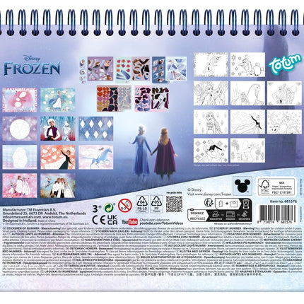 Frozen Knutsel Boek Nummer Stickeren - Partywinkel - 8714274681576