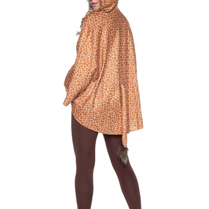 Giraf Poncho Dames Leg Avenue - Partywinkel - 714718551036