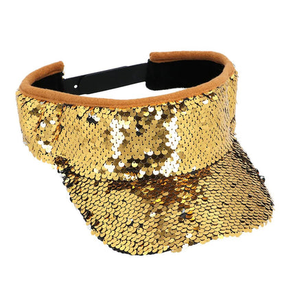 Gouden Zonneklep Pailletten - Partywinkel - 8712026045225