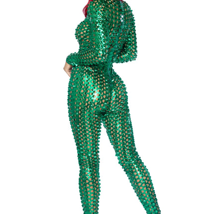 Groene Catsuit Dames Leg Avenue - Partywinkel - 714718558356