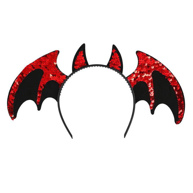 Halloween Haarband Devil Bat - Partywinkel - 8712026009135