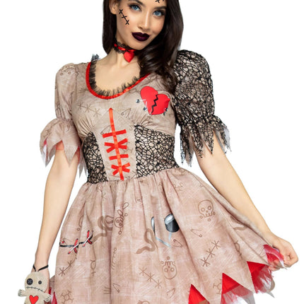 Halloween Jurk Dames Voodoo Pop Leg Avenue - Partywinkel - 714718549989