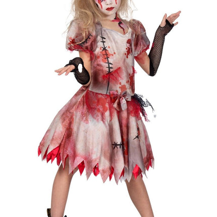 Halloween jurk kort met bloed - Partywinkel - 8720059069736