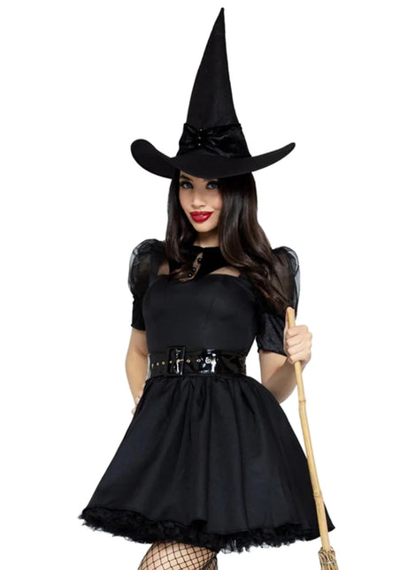 Halloween Jurk Zwart Dames Leg Avenue - Partywinkel - 714718496702