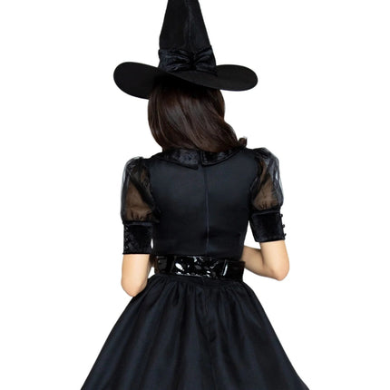 Halloween Jurk Zwart Dames Leg Avenue - Partywinkel - 714718496702