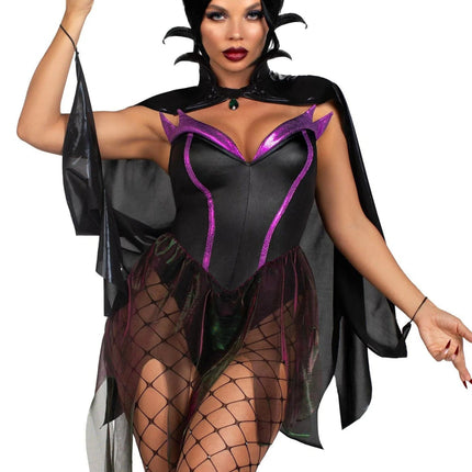 Halloween Kostuum Dames Bodysuit Evil Enchantress Leg Avenue - Partywinkel - 714718572246