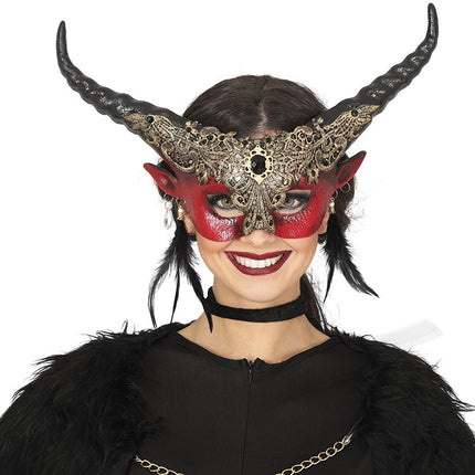 Halloween Masker Hoorns - Partywinkel - 8434077120699