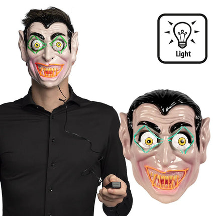 Halloween Masker Led Vampier - Partywinkel - 8712026722867