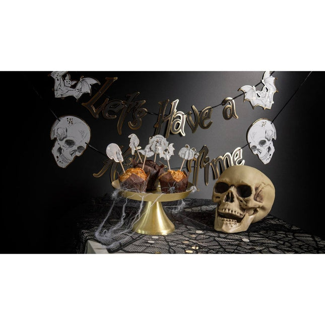 Halloween Schedel 19cm - Partywinkel - 8714572239165