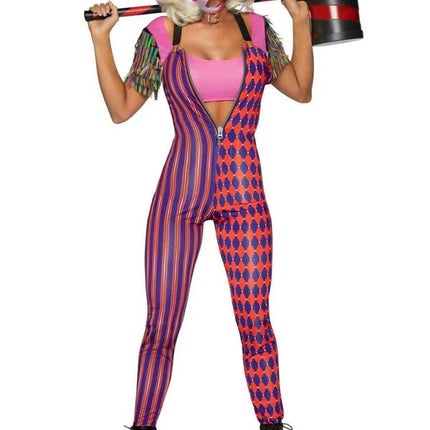 Harley Quinn Jumpsuit Dames Leg Avenue - Partywinkel - 714718551913