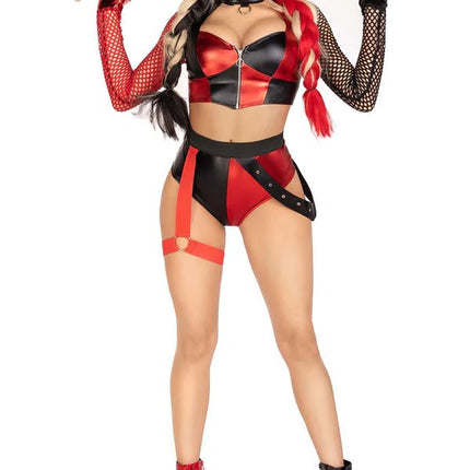 Harley Quinn Kostuum Dames Leg Avenue - Partywinkel - 714718567624