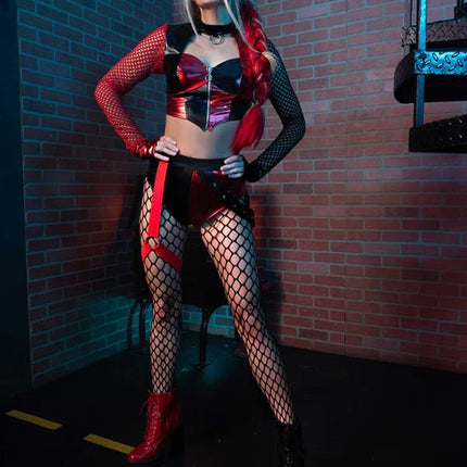 Harley Quinn Kostuum Dames Leg Avenue - Partywinkel - 714718567624