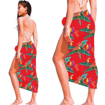 Hawaii Sarong Rood - Partywinkel - 8434077182734