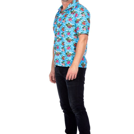 Hawaiishirt lichtblauw (V) - Partywinkel - 8720059071487