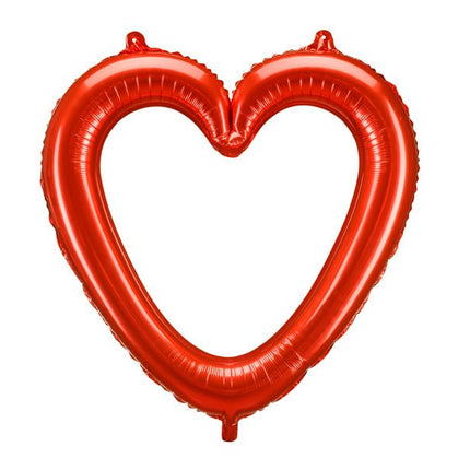 Heart - shaped foil balloon, 86x83.5 cm, red - Partywinkel - 5904555071247