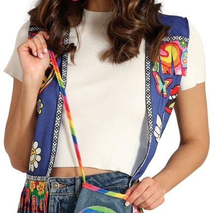 Hippie 60S Tas 27cm - Partywinkel - 8434077272343