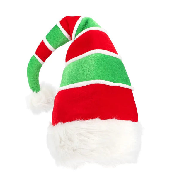 Kerstmuts Rood Groen Elf - Partywinkel - 8712026133212