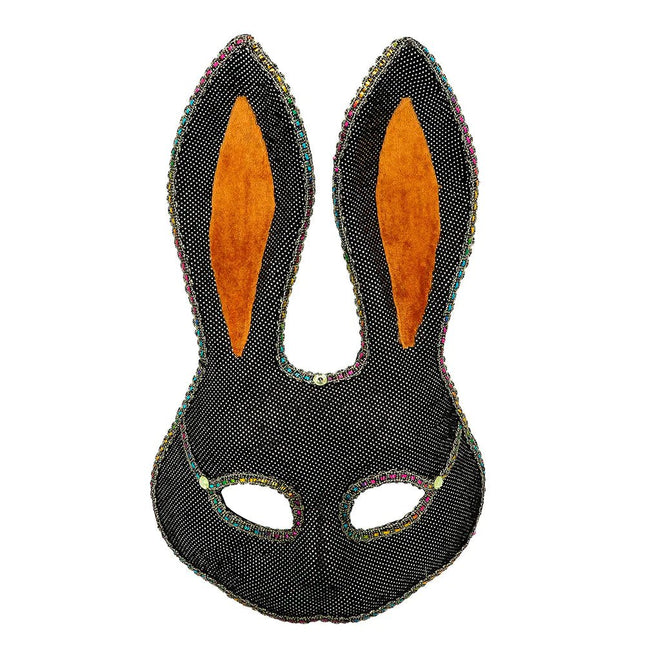 Konijn Masker Zwart - Partywinkel - 8712026001870