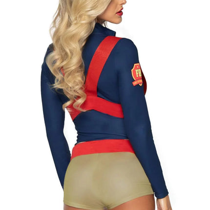 Brandweer Pak Dames Bodysuit Leg Avenue