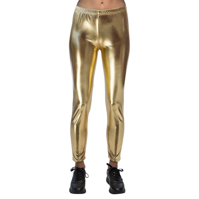 Legging Metallic Goud - Partywinkel - 8712026023605