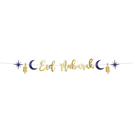 Letterslinger 'Eid Mubarak' - 1,5 meter - Partywinkel - 8714572248914