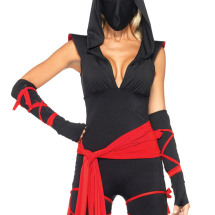 Ninja Catsuit Dames Leg Avenue - Partywinkel - 714718480374