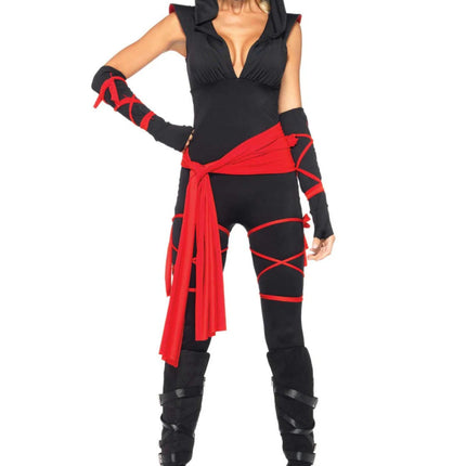 Ninja Catsuit Dames Leg Avenue - Partywinkel - 714718480374