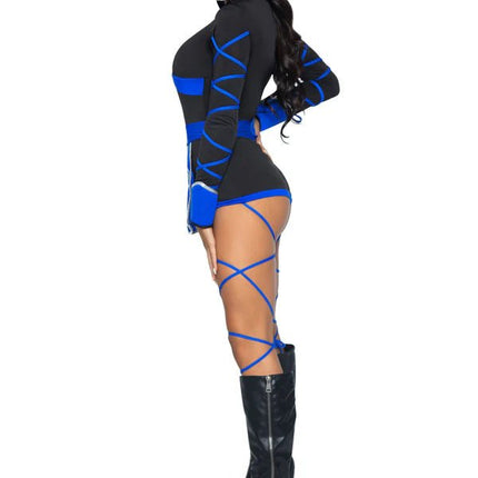 Ninja Pak Blauw Dames Bodysuit Leg Avenue - Partywinkel - 714718557779