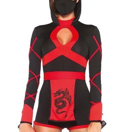 Ninja Pak Dames Bodysuit Leg Avenue - Partywinkel - 714718507194