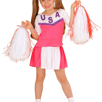 Cheerleader Roze Kostuum Kind