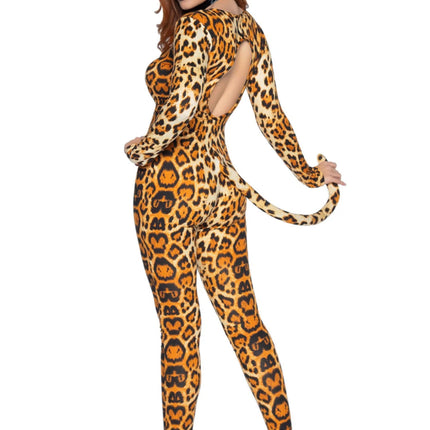 Poema Catsuit Oranje Dames Leg Avenue - Partywinkel - 714718425382