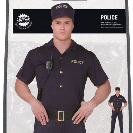 Politie Pak Blauw Heren - Partywinkel - 8434077840382