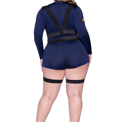 Politie Pak Dames Bodysuit Leg Avenue - Partywinkel - 714718564265