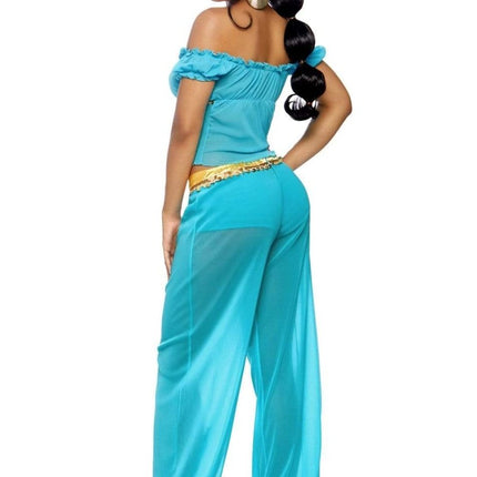 Prinses Jasmine Kostuum Blauw Dames Leg Avenue - Partywinkel - 714718438283