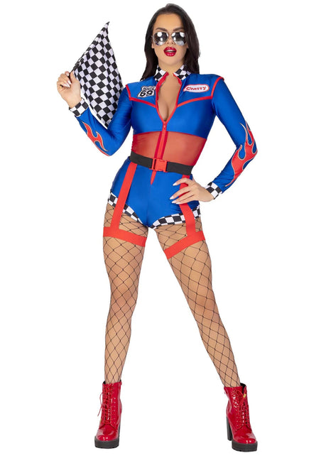 Racepak Dames Bodysuit Leg Avenue - Partywinkel - 714718567631